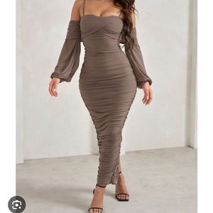Club L London Size 16 US Color Mocha